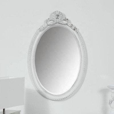 New Design Simple Oval Wood Framed Wall Decorative Mirror