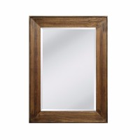 woods natural framed mirror