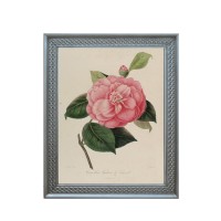 Vintage Wooden Flower Painting Photo Frame