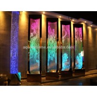 2.6ft x 11ft Hight Digital Water Bubble wall High-end Rose Gold Frame latest design